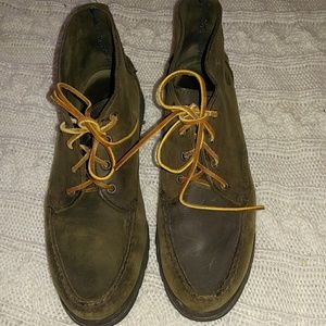 TIMBERLAND DISTRESS LEATHER BOOTS SIZE 7.5